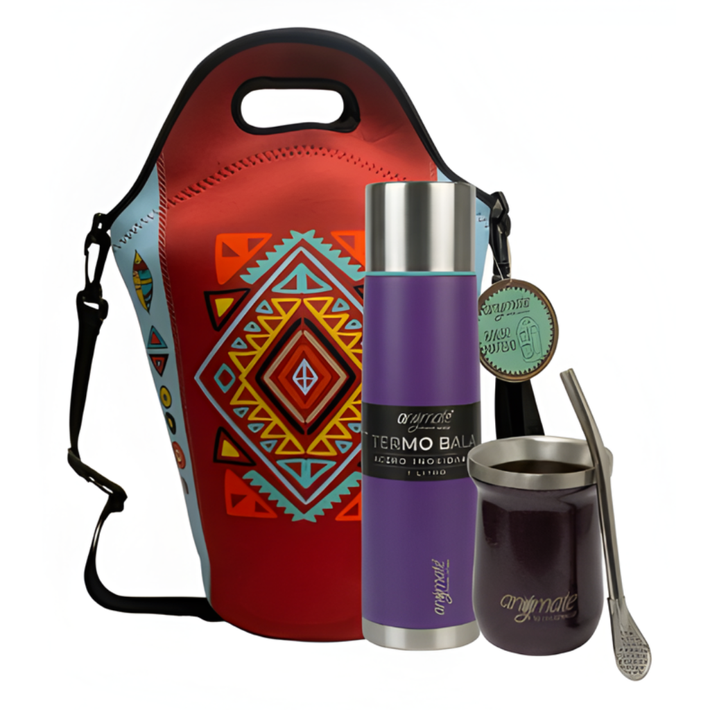 Set Matero Anymate Termo 1L+ Mate Acero Inoxidable + Bolso