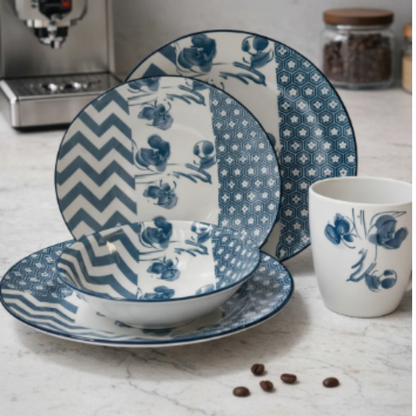 Juego De Vajilla Loza 16 Piezas Para 4 Personas Hanami