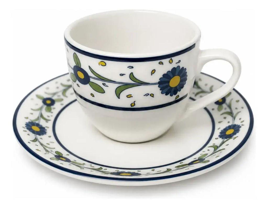 Set 6 Tazas Espresso con Platillos 80ml Hallen Fiesole | Café