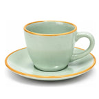 Set 6 Tazas Espresso con Plato 90ml Hallen Amalfi | Café