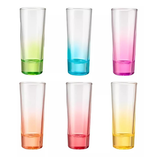 Set 6 Shot de Tequilda Fondo Color 85 Ml