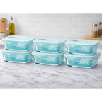 Set 6 Tápers Allegra 420 ml de Vidrio Templado