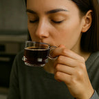 Set 6 Tazas de Vidrio para Café Espresso 80 ml
