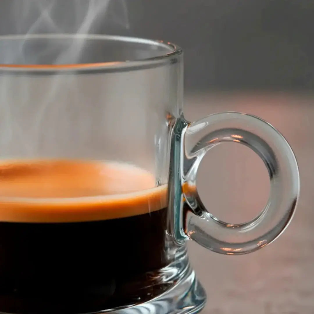 Set 6 Tazas de Vidrio para Café Espresso 80 ml