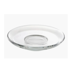 Set 6 Tazas de Vidrio 310ml con Platos