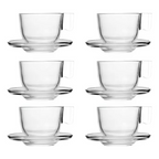 Set 6 tazas + plato de Cafe 100 Ml Kimglass Cleveland