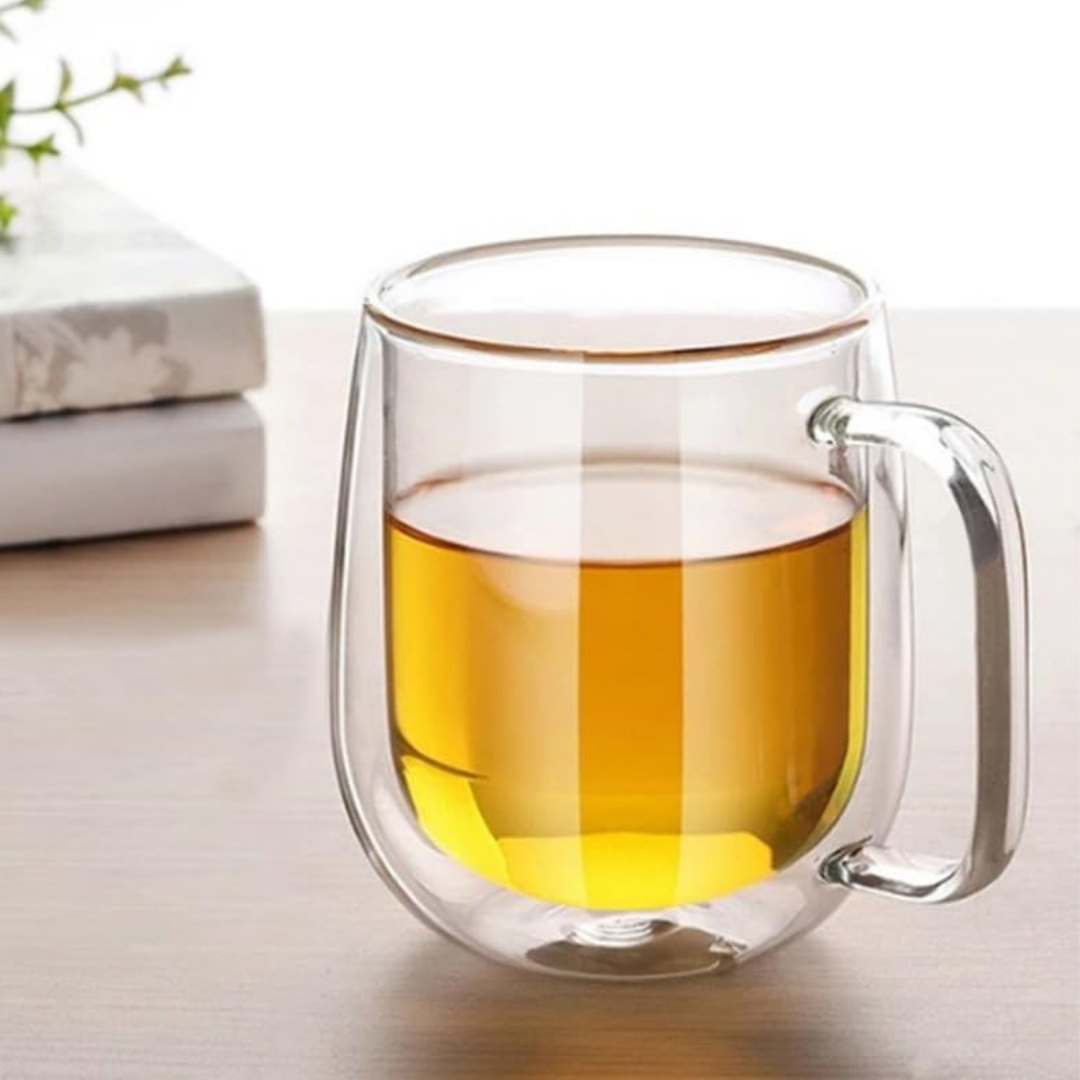 Taza Doble Pared Vidrio 250 ML