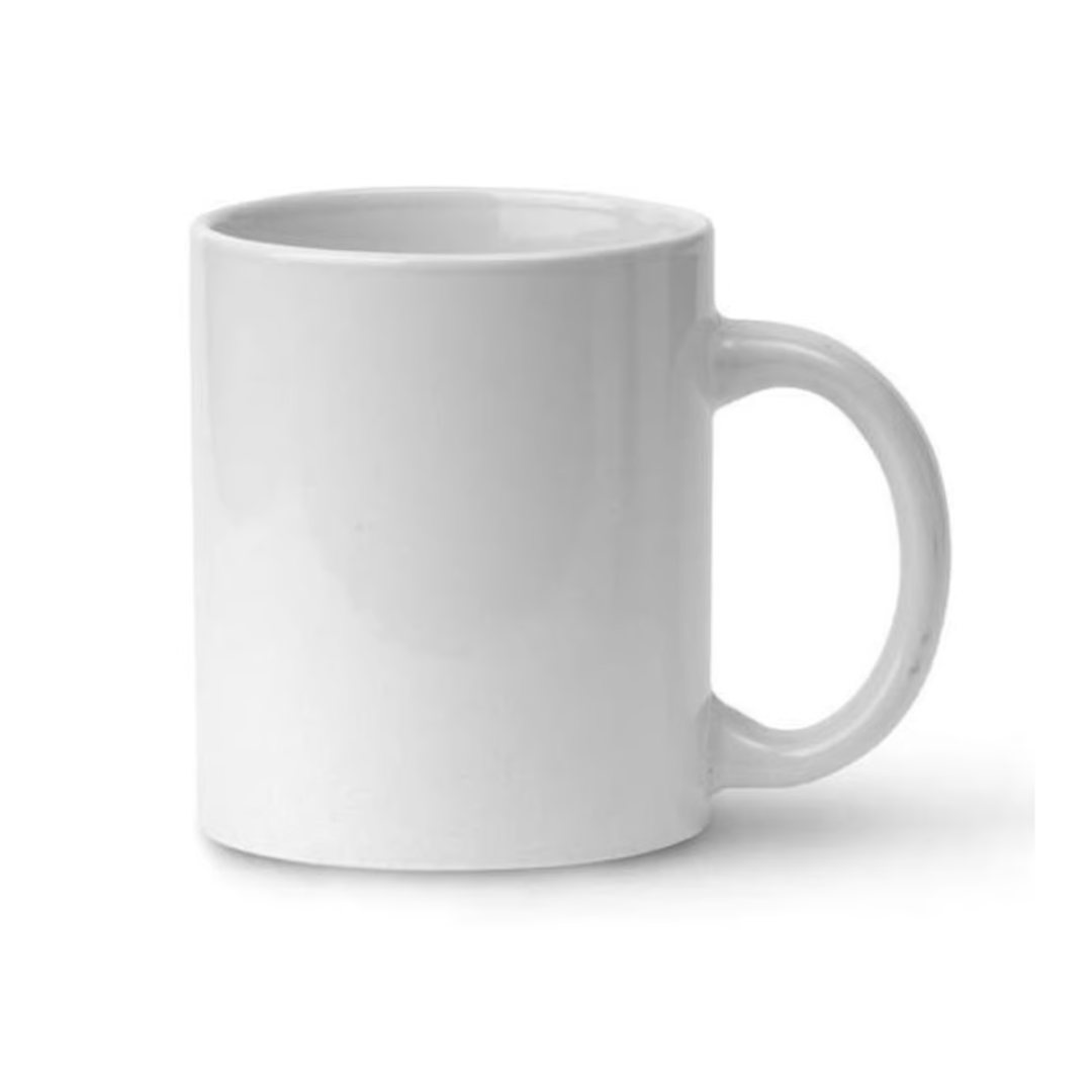 Tazon Blanco de Ceramica 325 Ml Straight