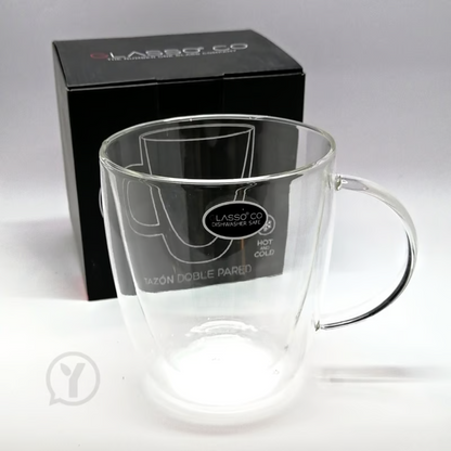 Taza Doble Pared Glasso 470 ML