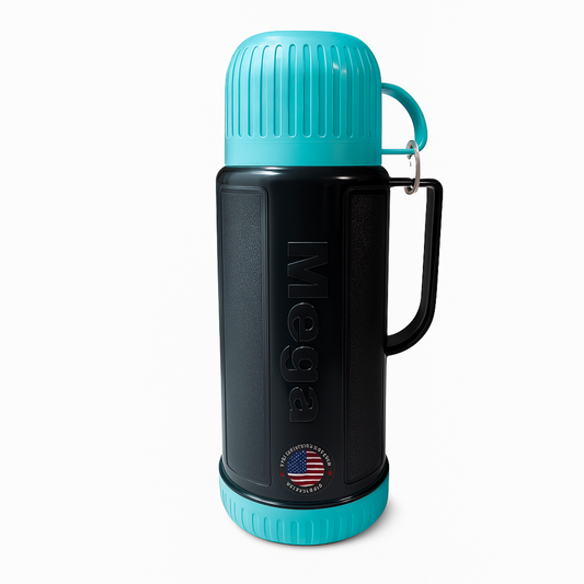 Termo De Agua 1 Litro Mega Doble Pared Vidrio