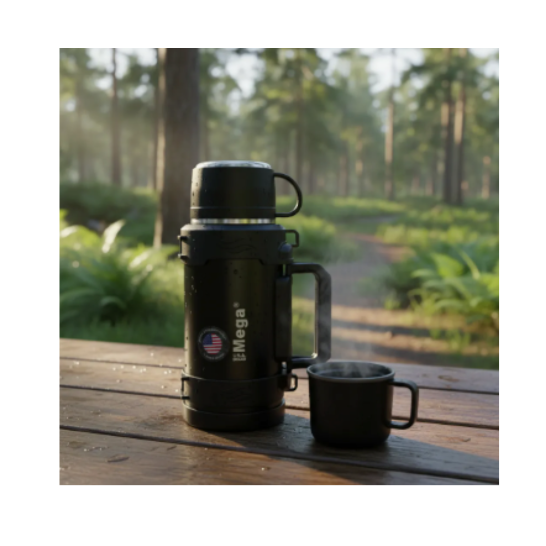 Termo Mega Infinity 1.7L Acero Inoxidable Camping | Calor 12h