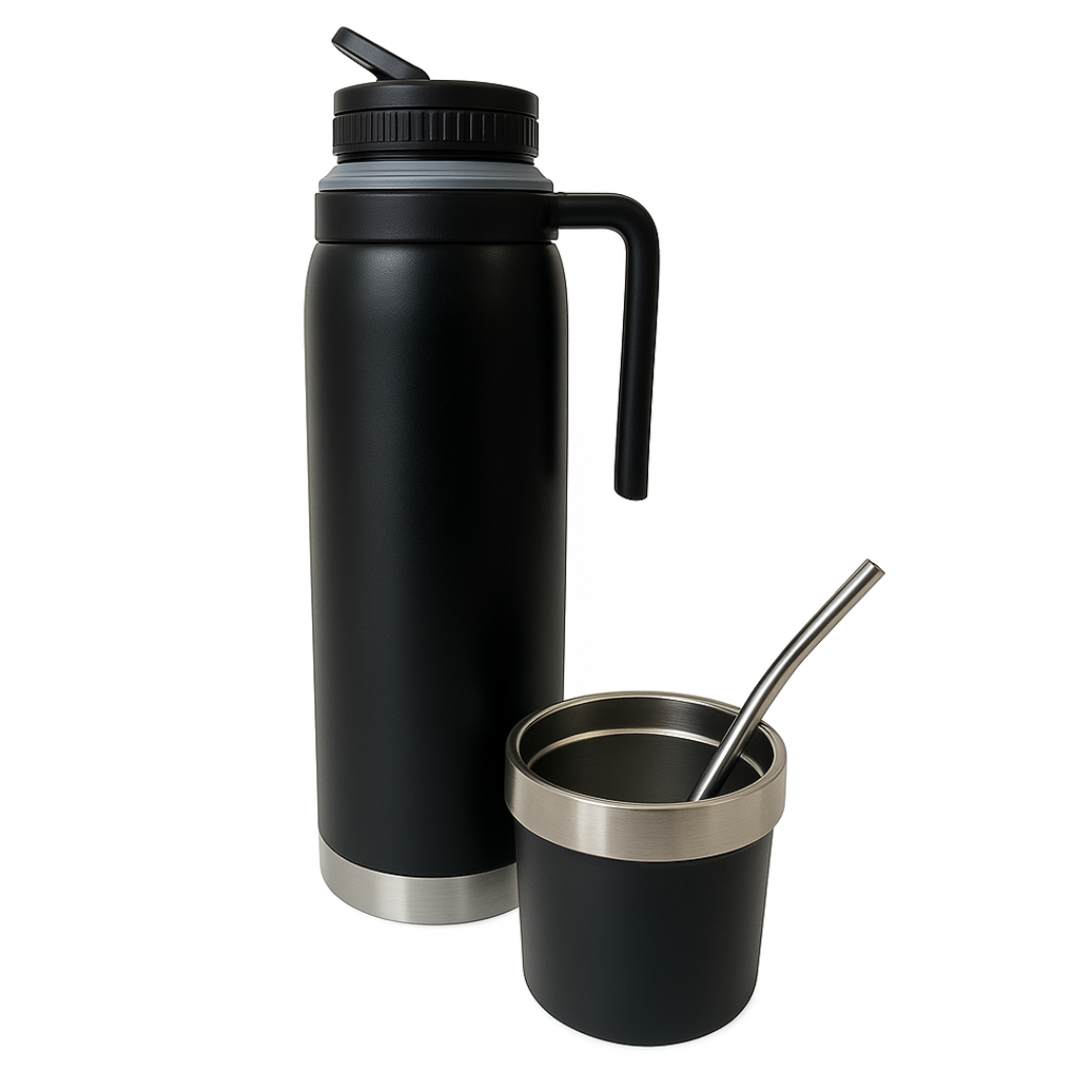 Termo para Mate Keep 1L con Mate y Bombilla – 3 en 1.