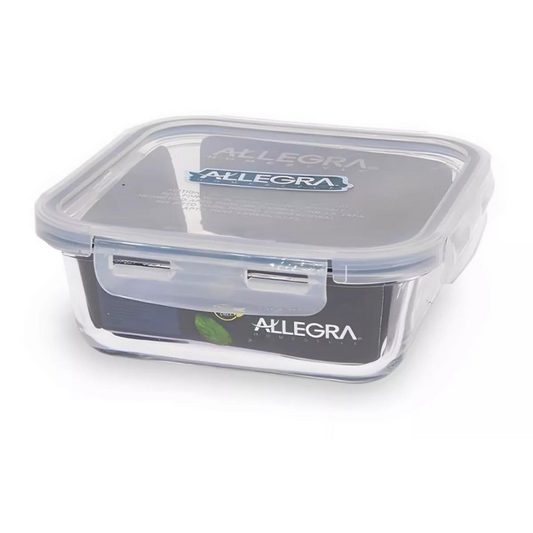 Tupper de Vidrio 420 ML Allegra para comidas