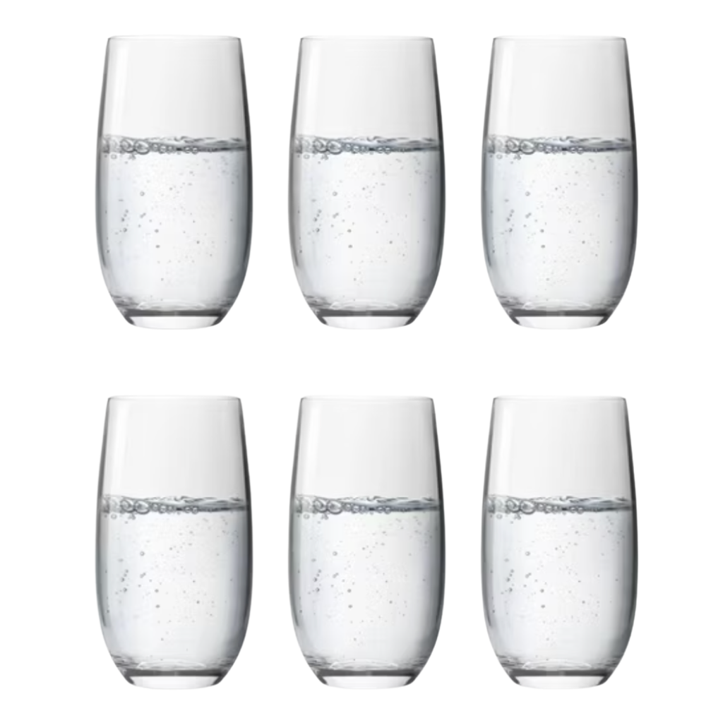 Vaso Alto de Vidrio Hausmann 500 Ml Montepulciano (x6)