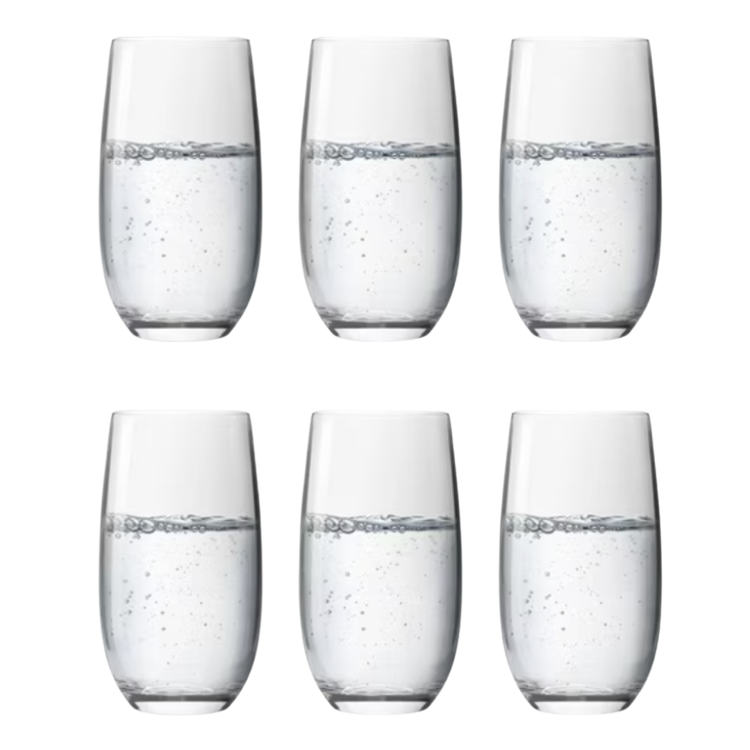 Vaso Alto de Vidrio Hausmann 500 Ml Montepulciano (x6)