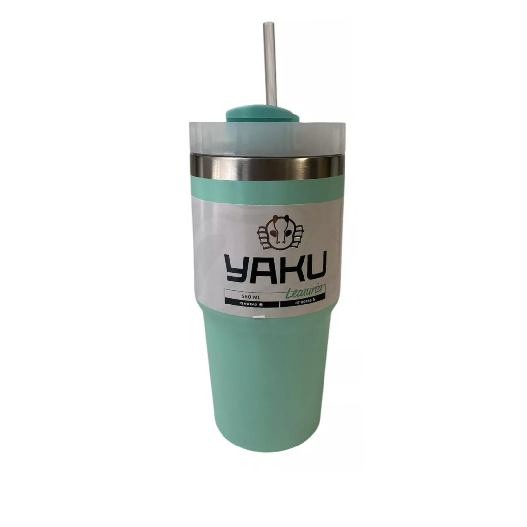 Mug Termico Acero 560 ML con Bombilla Yaku