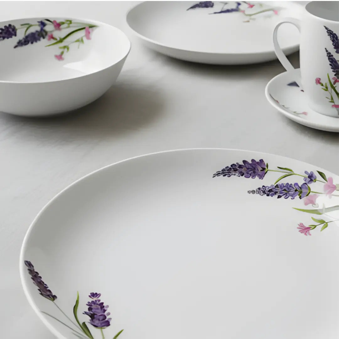 Vajilla 30 Piezas Floreada Porcelana