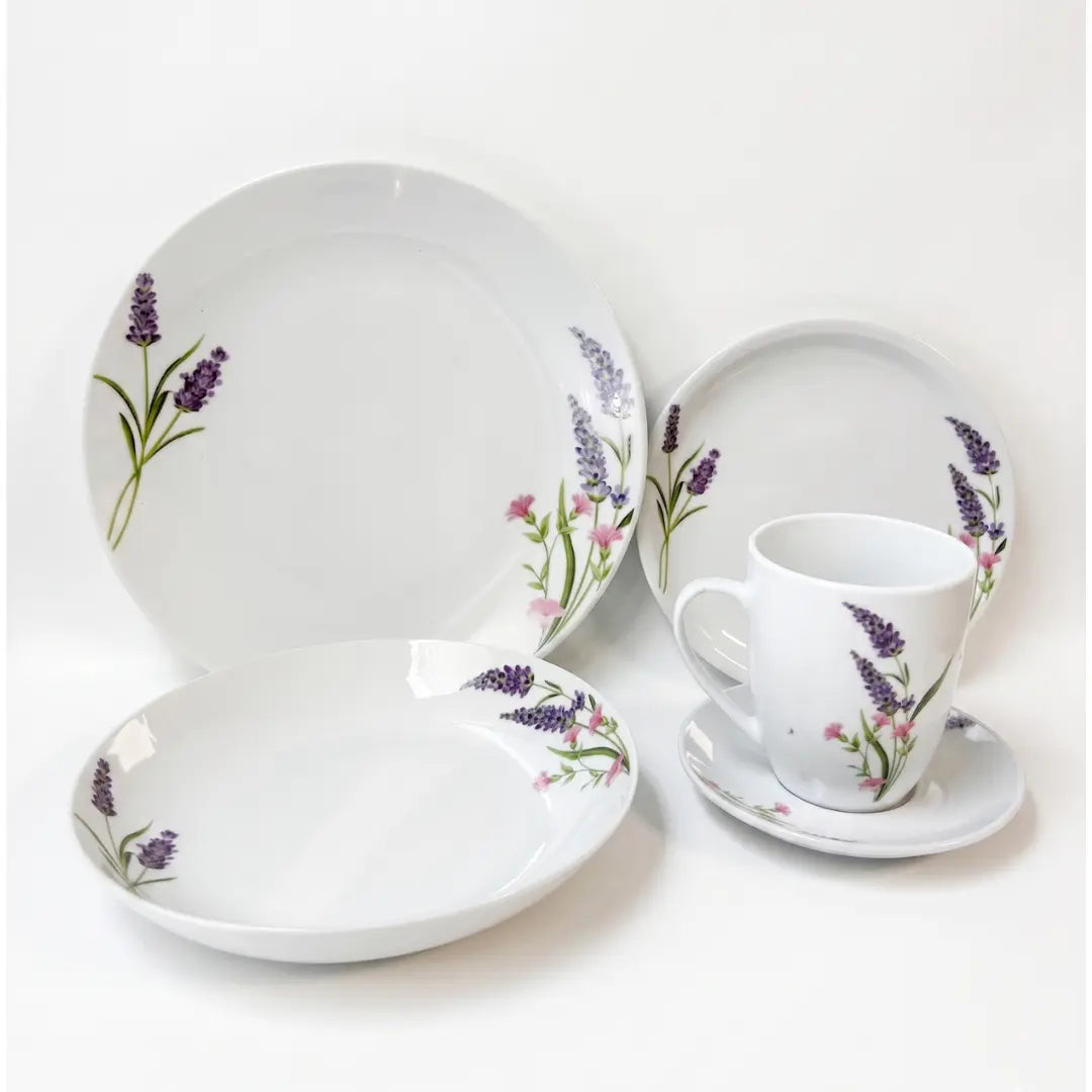 Vajilla 30 Piezas Floreada Porcelana