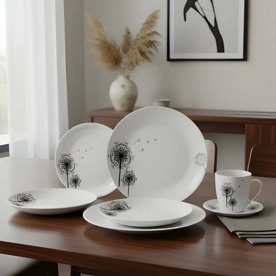Vajilla 30 Piezas Floreada Porcelana