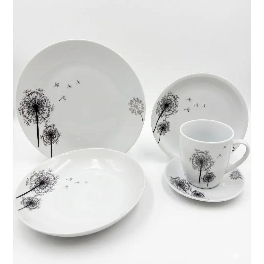 Vajilla 30 Piezas Floreada Porcelana