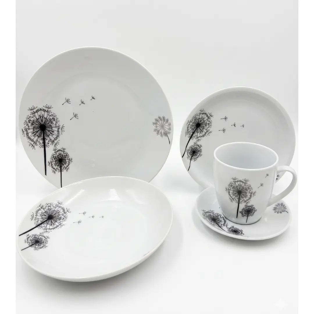 Vajilla 30 Piezas Floreada Porcelana