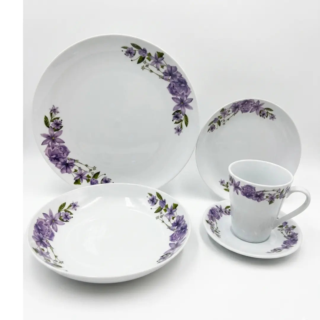 Vajilla 30 Piezas Floreada Porcelana