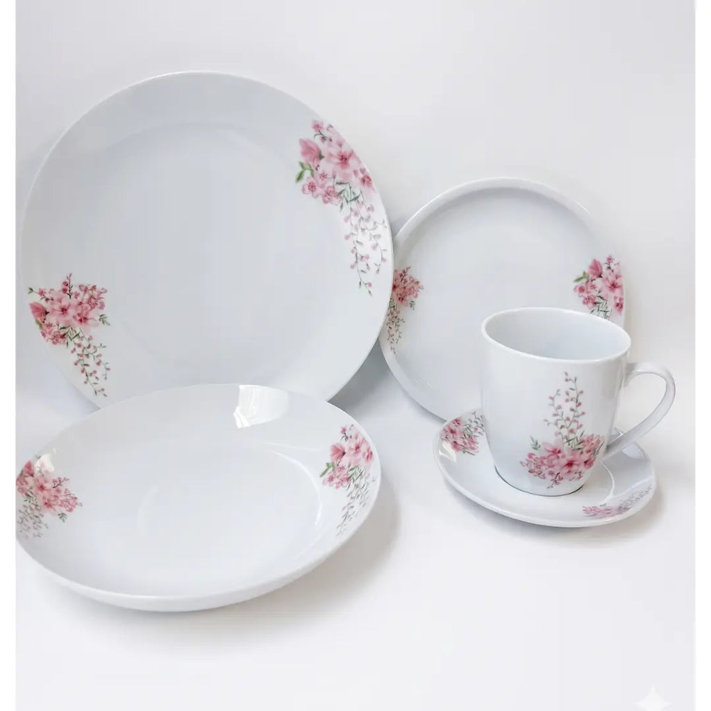 Vajilla 30 Piezas Floreada Porcelana