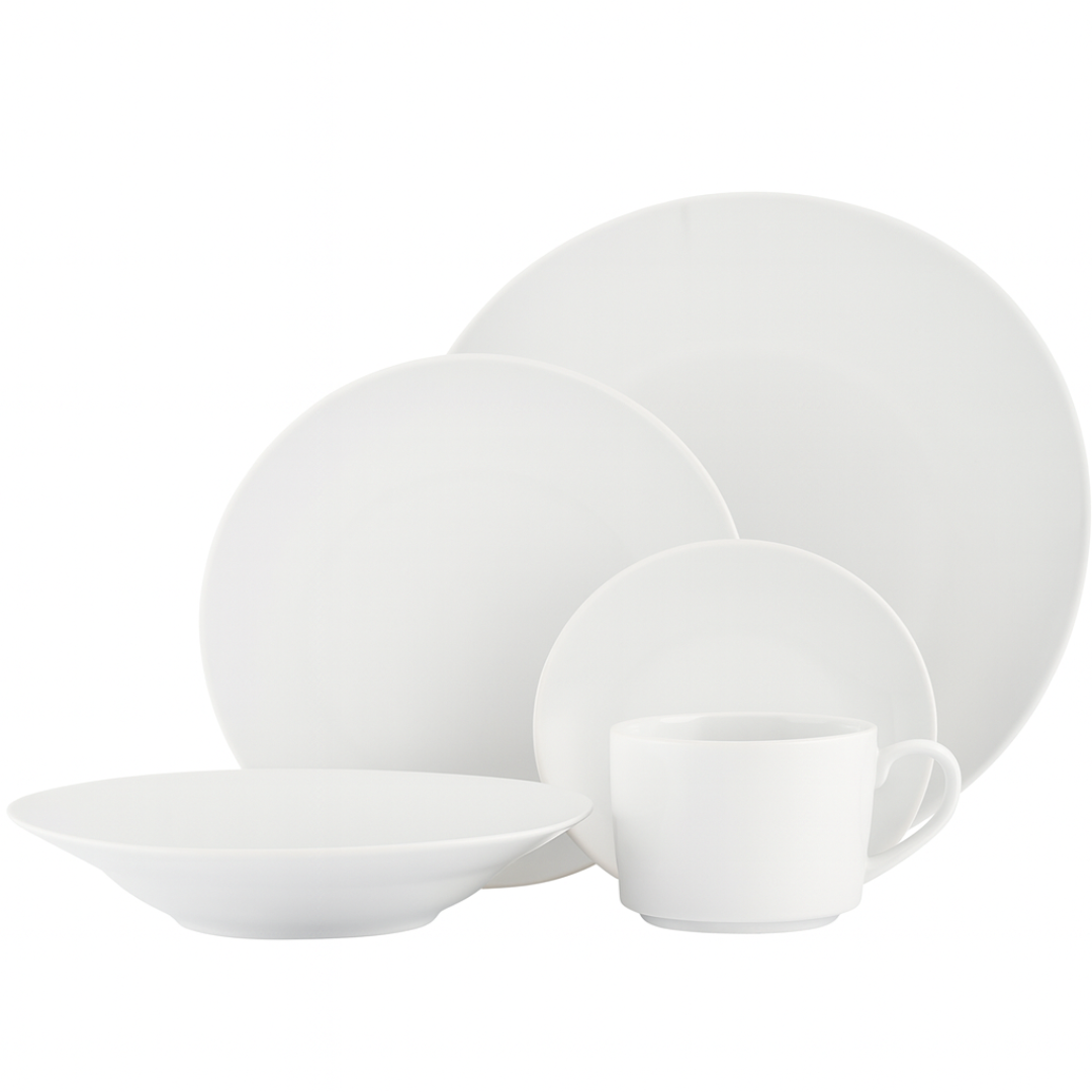 Set Vajilla 30 Piezas Porcelana Petra Hallen Blanca