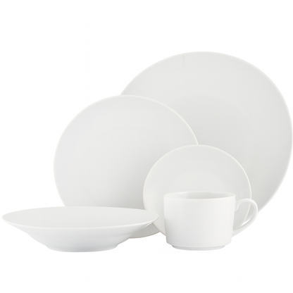 Set Vajilla 30 Piezas Porcelana Petra Hallen Blanca