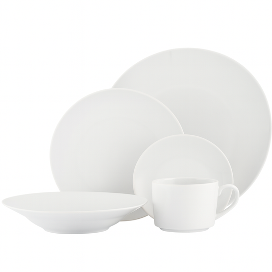 Set Vajilla 30 Piezas Porcelana Petra Hallen Blanca