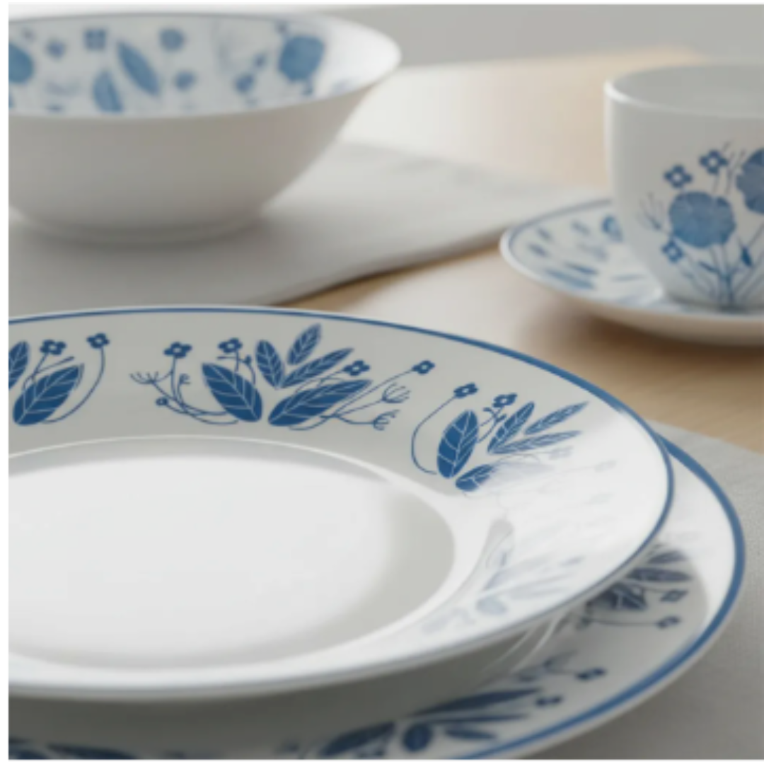 Set Vajilla 30 Piezas Porcelana Hannah Hallen Floreado