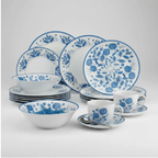 Set Vajilla 30 Piezas Porcelana Hannah Hallen Floreado
