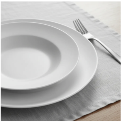 Set Vajilla 30 Piezas Porcelana Petra Hallen Blanca