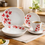 Vajilla 30 Piezas Floreada Porcelana