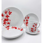 Vajilla 30 Piezas Floreada Porcelana