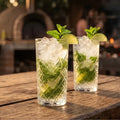Set 6 Vasos Altos de Vidrio Vintage 480 ml