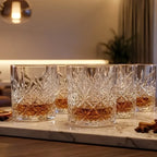 Set 6 Vasos Bajos Tallados 340 ml Hausmann Berlin Spezial