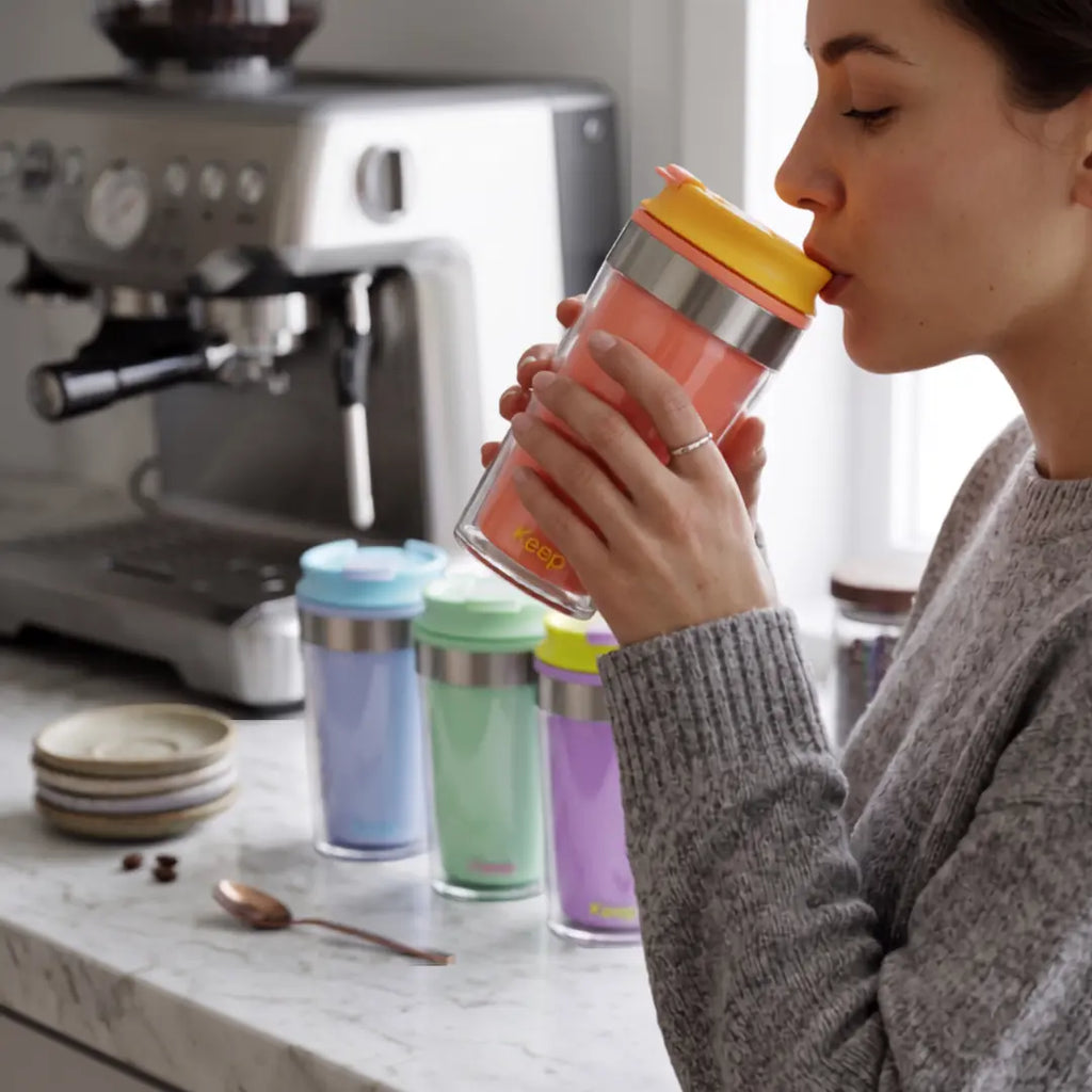 Mug Térmico Doble Pared 350ml Keep | Vaso Café y Té