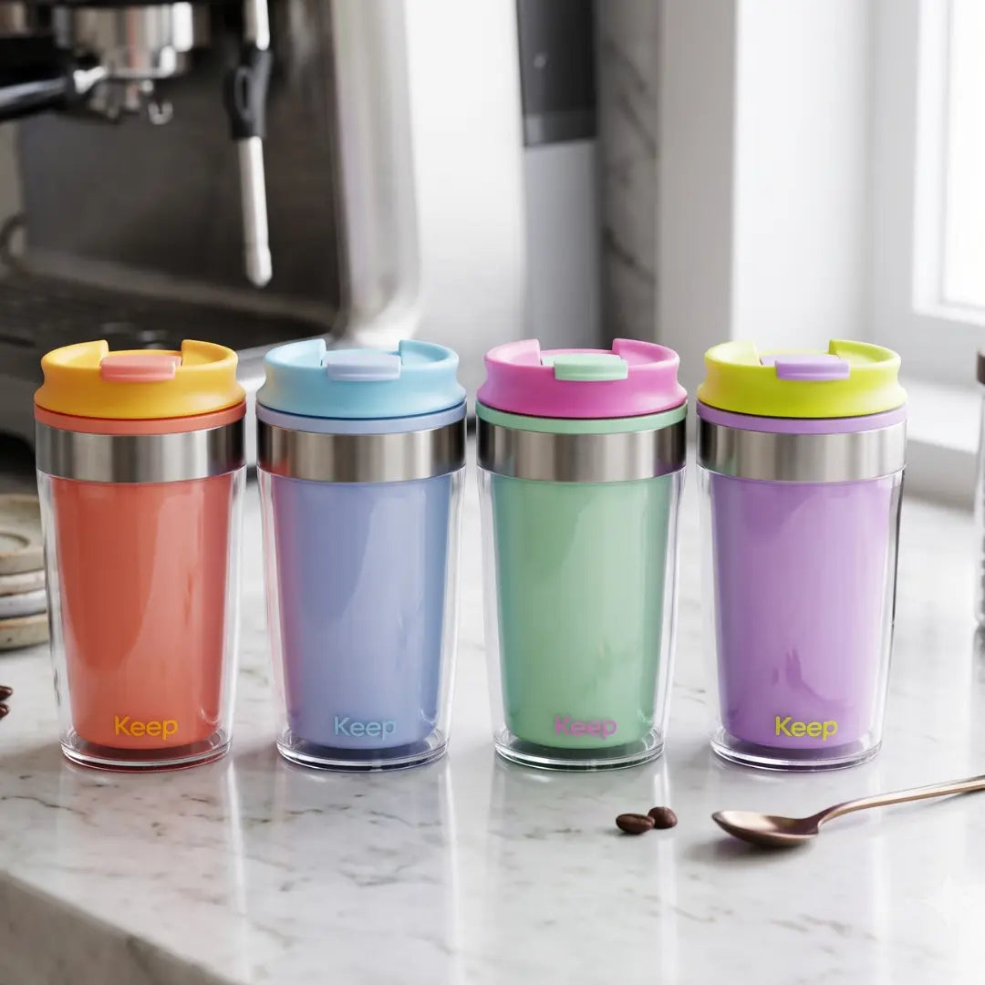 Mug Térmico Doble Pared 350ml Keep | Vaso Café y Té