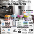 Mug Térmico Doble Pared 350ml Keep | Vaso Café y Té