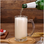 Set de 2 Vasos Shoperos Cerveceros de Vidrio 500 ml
