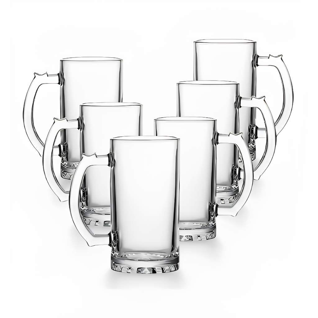 Set de 2 Vasos Shoperos Cerveceros de Vidrio 500 ml