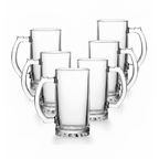 Set de 2 Vasos Shoperos Cerveceros de Vidrio 500 ml