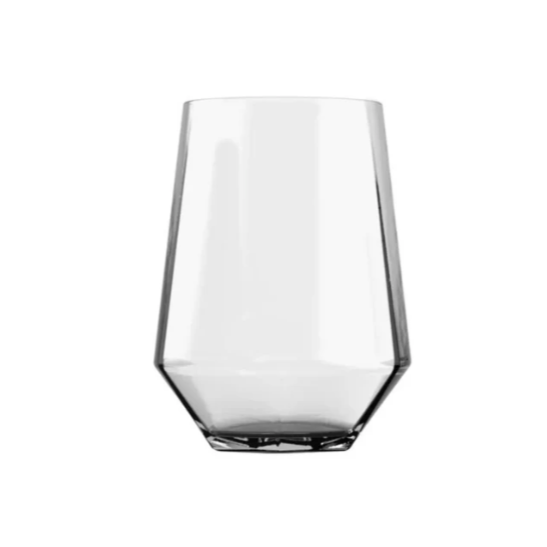 6 Vasos Altos De Vidrio Para Cóctel Bebidas Elemental 519cc Gris Oscuro