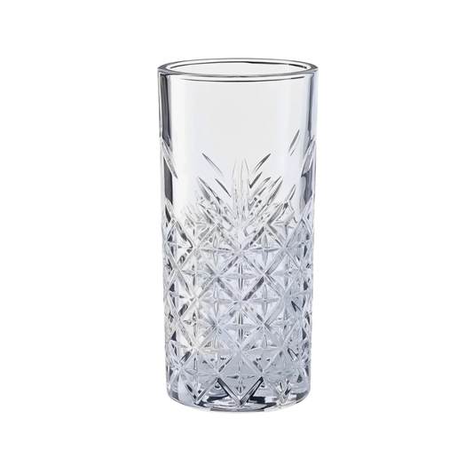Set 6 Vasos Altos Tallados 380 ML Coctail Mojitos