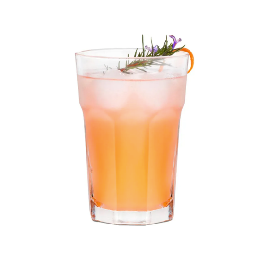 Vaso de Vidrio para Cocktail 430ml | Diseño Facetado Premium