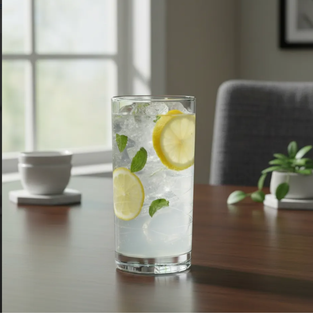 Set 6 Vasos de Agua Jugo 300 Ml de Vidrio