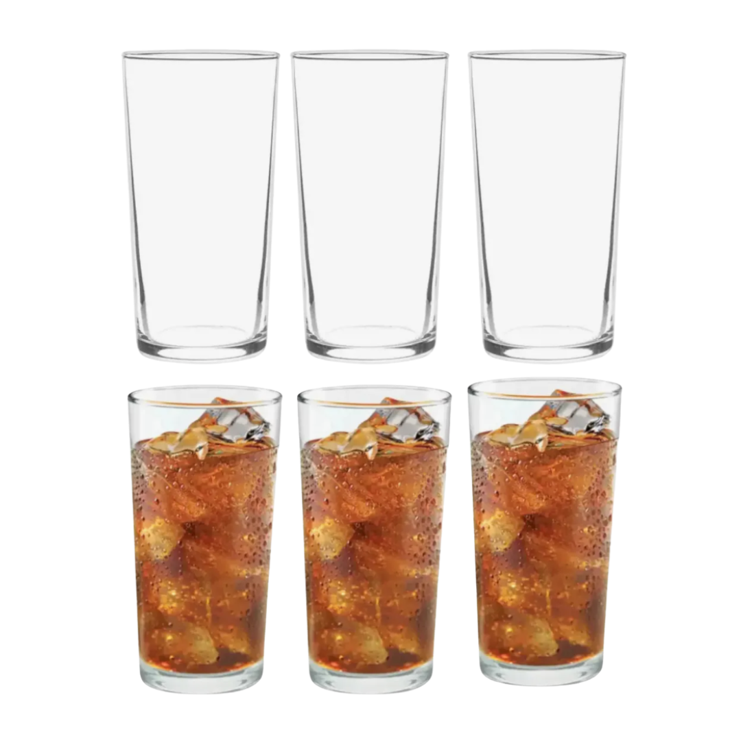 Vasos de vidrio Altos Allegra Montecarlo 340 ml