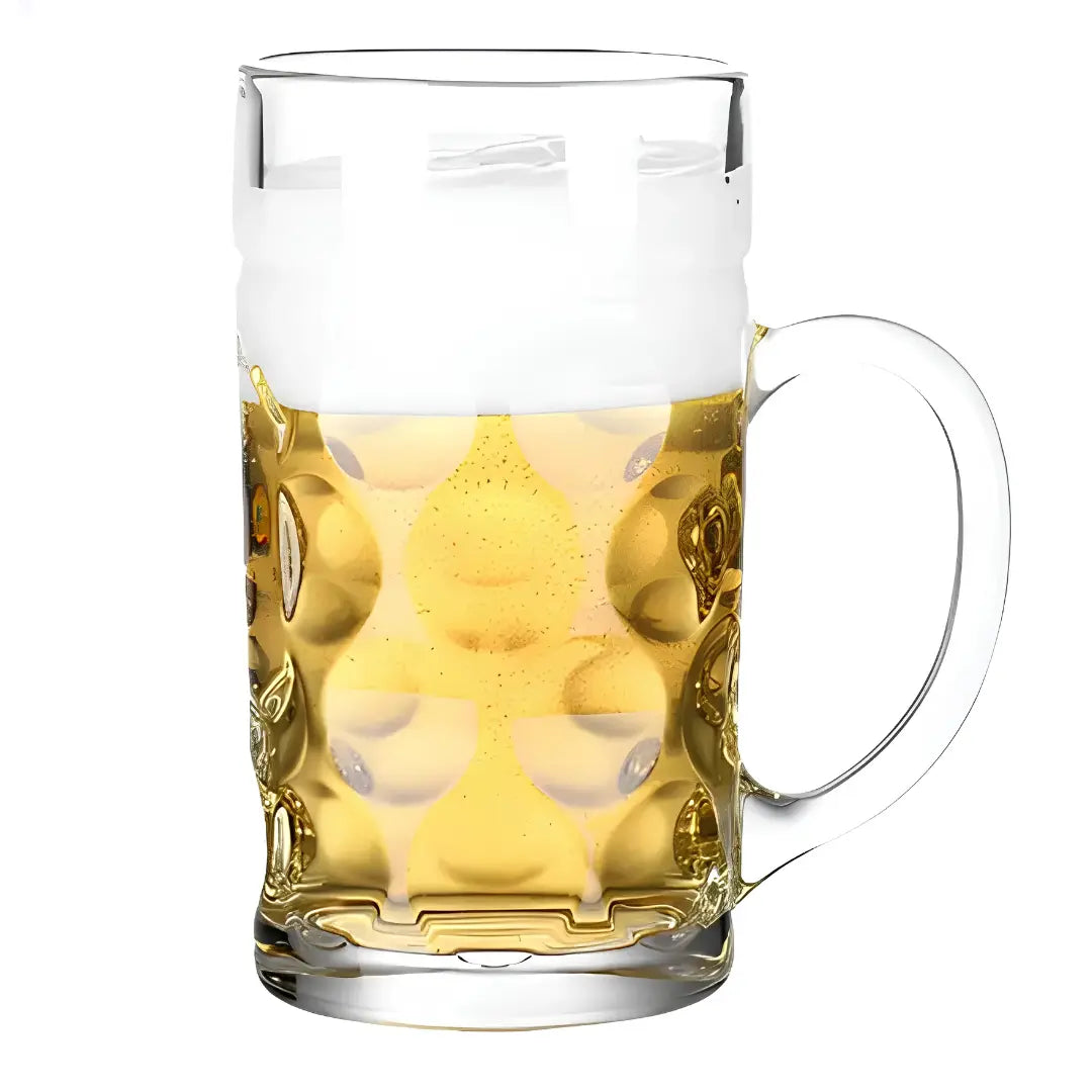 Vaso Shopero Cervecero Gigante de Vidrio 1 Litro