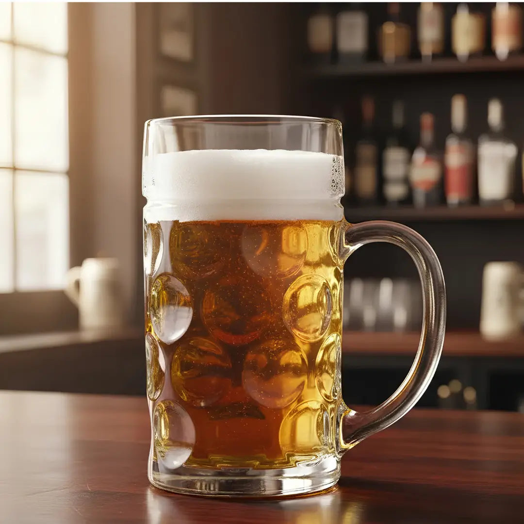 Vaso Shopero Cervecero Gigante de Vidrio 1 Litro